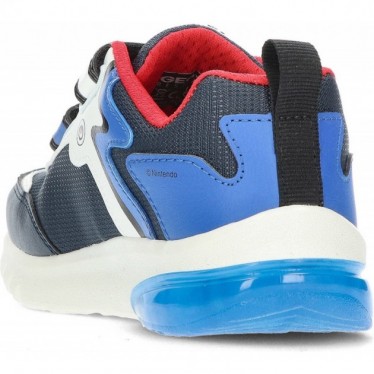 Baskets pour garçon avec lumière GEOX Super Mario Bros J46LBI NAVY_ROYAL