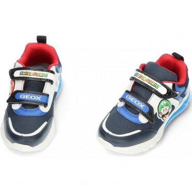 Baskets pour garçon avec lumière GEOX Super Mario Bros J46LBI NAVY_ROYAL