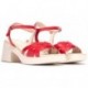 Wonders D-1011 Catalina Sandales ROJO