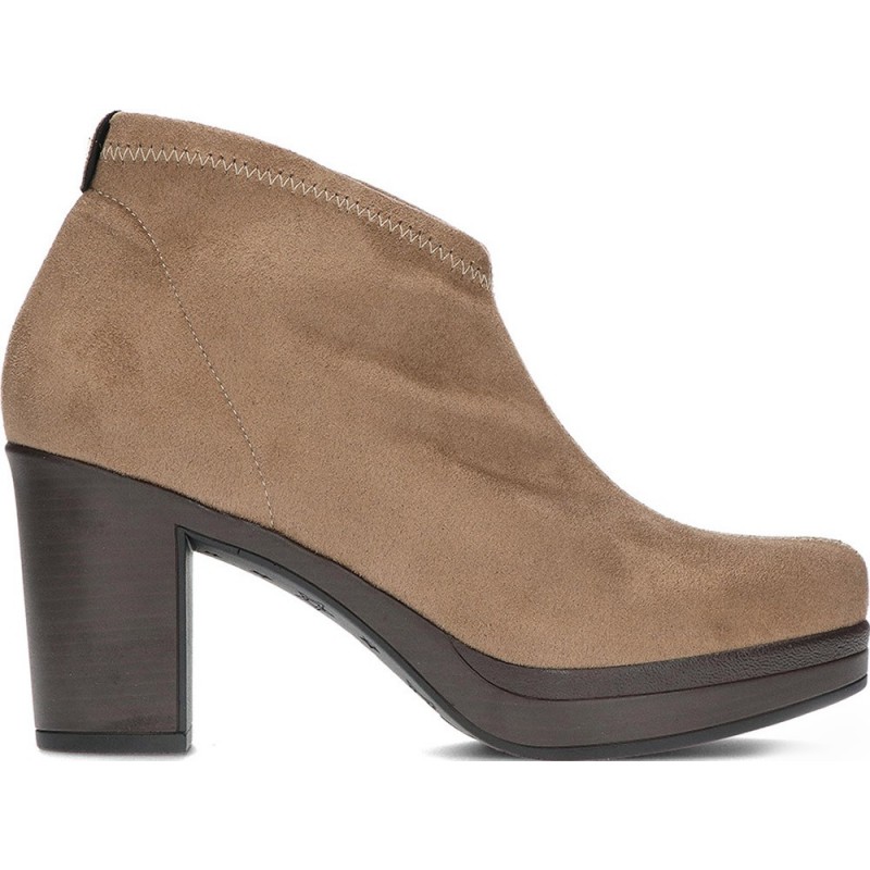 Bottines femme PEDRO MIRALLES 26500 daim stretch TAUPE