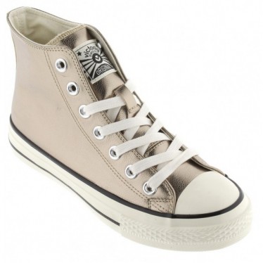 Victoria Sneaker 1057106 Tribu Métal Brillant PLATINO