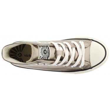 Victoria Sneaker 1057106 Tribu Métal Brillant PLATINO