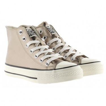 Victoria Sneaker 1057106 Tribu Métal Brillant PLATINO