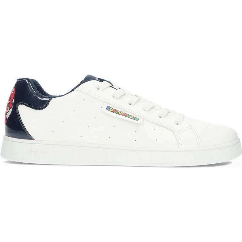 Baskets enfant GEOX j46lsa eclyper WHITE_NAVY