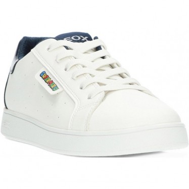 Baskets enfant GEOX j46lsa eclyper WHITE_NAVY