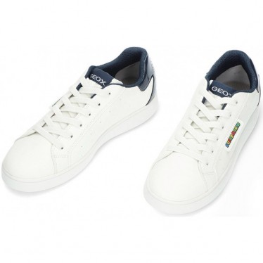 Baskets enfant GEOX j46lsa eclyper WHITE_NAVY