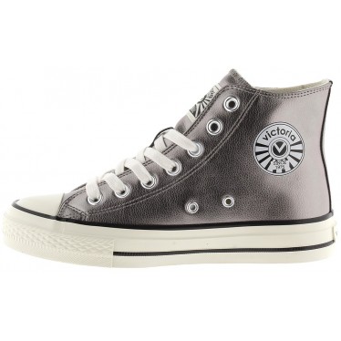 Victoria Sneaker 1057106 Tribu Métal Brillant PLATA