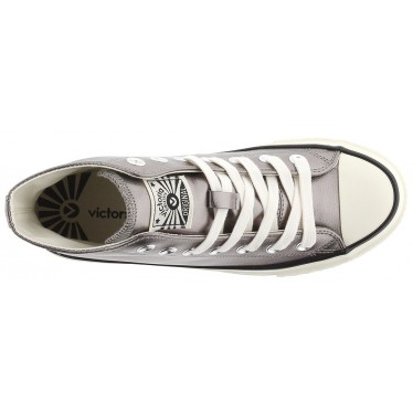 Victoria Sneaker 1057106 Tribu Métal Brillant PLATA