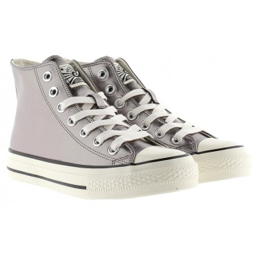 Victoria Sneaker 1057106 Tribu Métal Brillant PLATA