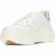 Baskets femme GEOX d45nhb nébuleuse BLANCO
