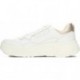 Baskets femme GEOX d45nhb nébuleuse BLANCO