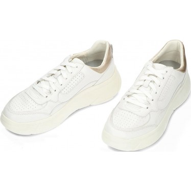 Baskets femme GEOX d45nhb nébuleuse BLANCO