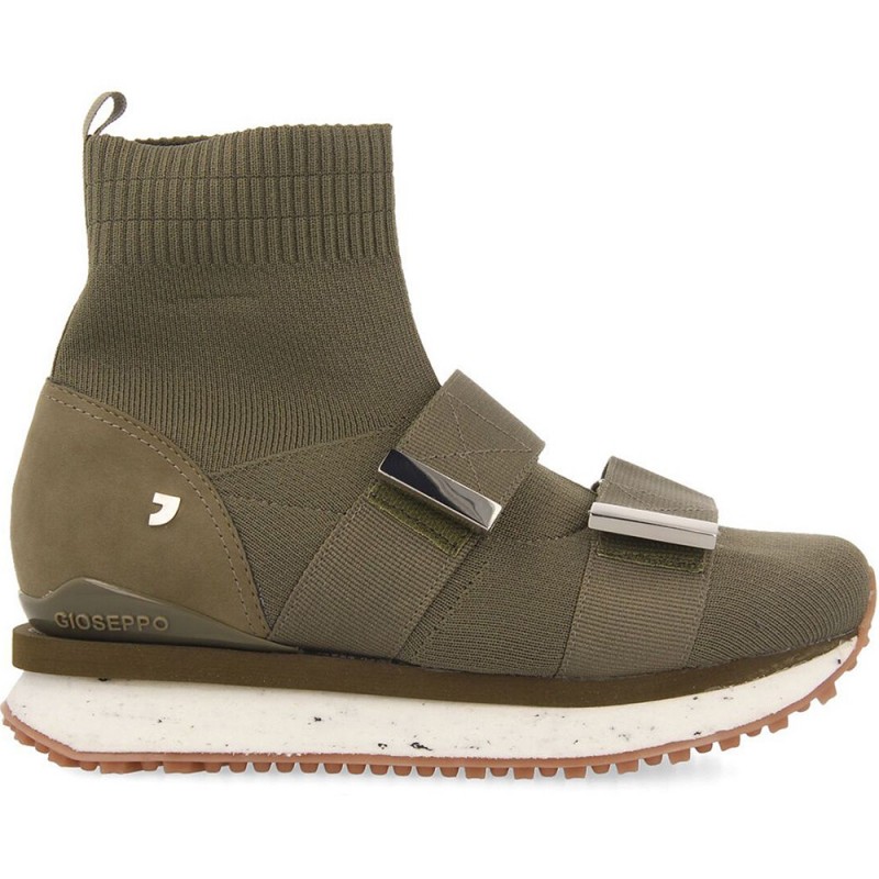 Gioseppo 67734 Baskets de type chaussette Elva KAKI