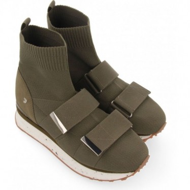Gioseppo 67734 Baskets de type chaussette Elva KAKI