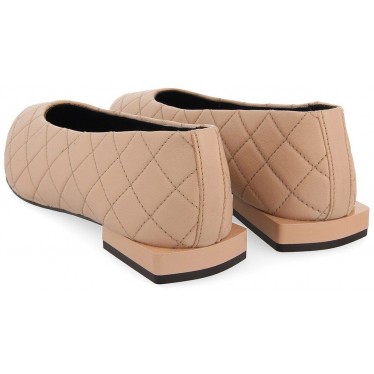 Gioseppo 64518 Ballerine en cuir rembourrée Sigdal NUDE