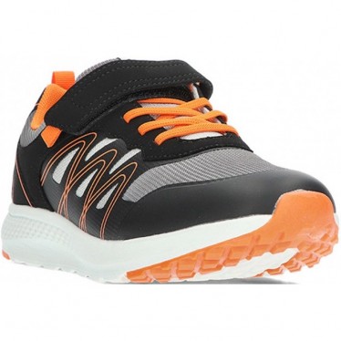 GARVALIN 241821B chaussures de sport pour enfants en maille NEGRO