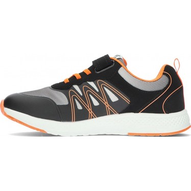 GARVALIN 241821B chaussures de sport pour enfants en maille NEGRO