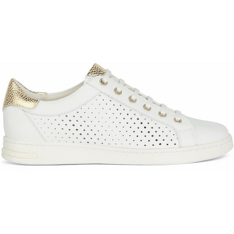 GEOX JAYSEN BASKETS BASSES D151BB WHITE_GOLD