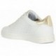 GEOX JAYSEN BASKETS BASSES D151BB WHITE_GOLD