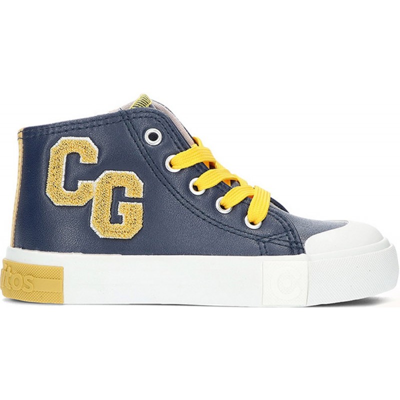 CONGUITOS baskets unisexes ours 127004 hautes LETTERS_NAVY