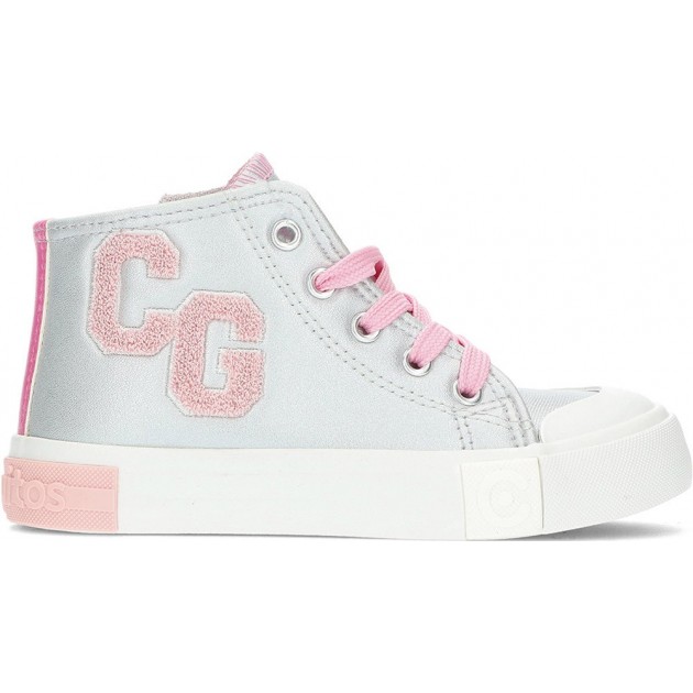 CONGUITOS baskets unisexes ours 127004 hautes LETTERS_SILVER