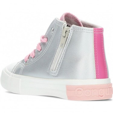 CONGUITOS baskets unisexes ours 127004 hautes LETTERS_SILVER