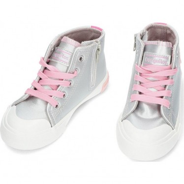 CONGUITOS baskets unisexes ours 127004 hautes LETTERS_SILVER
