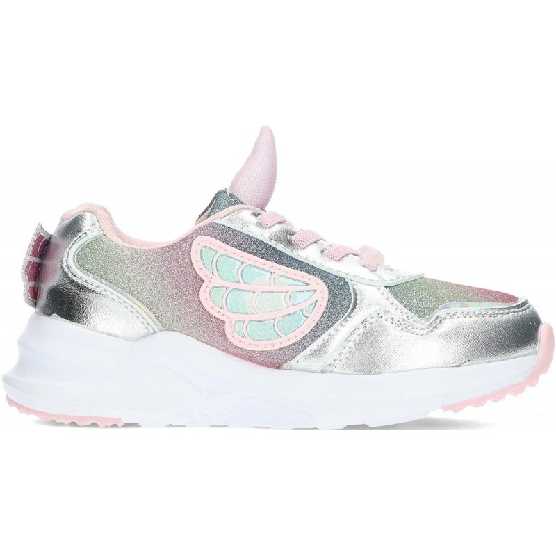 Baskets fille CONGUITOS 261018 avec lumières UNICORN_SILVER