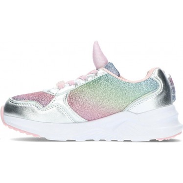 Baskets fille CONGUITOS 261018 avec lumières UNICORN_SILVER