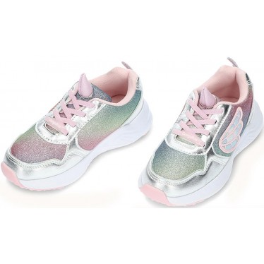 Baskets fille CONGUITOS 261018 avec lumières UNICORN_SILVER