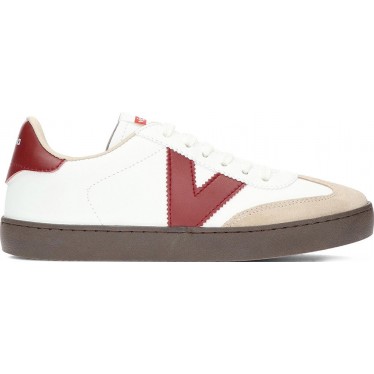 Baskets femme VICTORIA 126201 Berlin BURDEOS_BLANCO