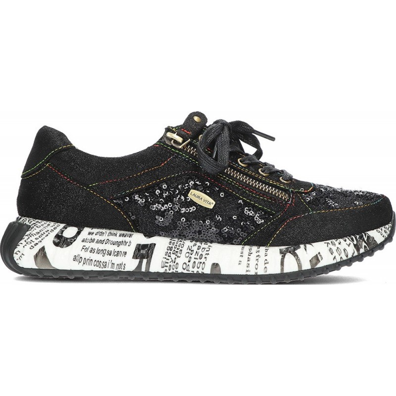 Baskets femme LAURA VITA burton11G NOIR