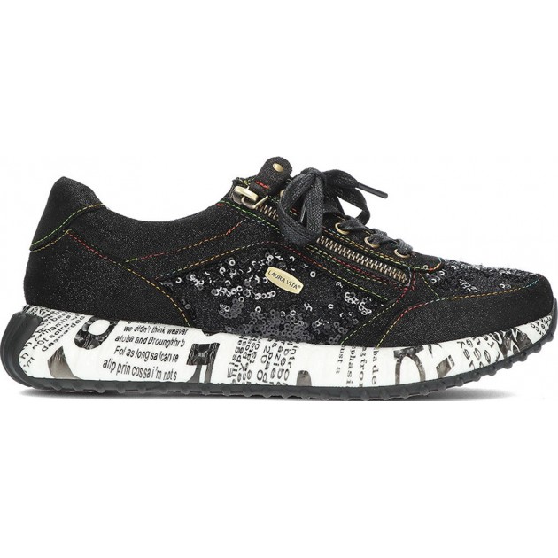 Baskets femme LAURA VITA burton11G NOIR