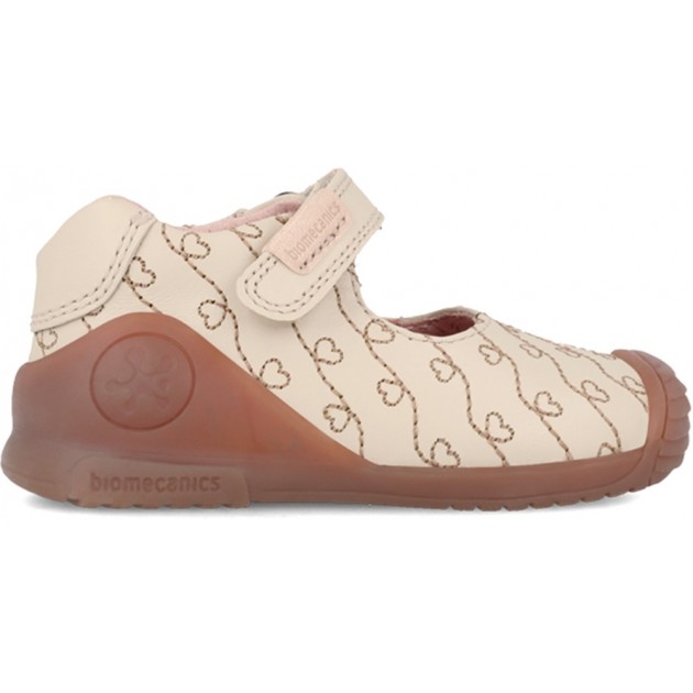 Ballerine pour fille Biomecanics 241100 Imprimé coeur LATTE_MACCHIATO Ballerine pour fille Biomecanics 241100 Imprimé coeur LATTE_MACCHIATO