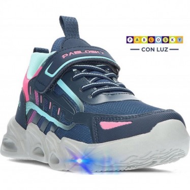 PABLOSKY baskets fille 978520 nikko NAVY_FUXIA