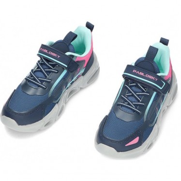 PABLOSKY baskets fille 978520 nikko NAVY_FUXIA