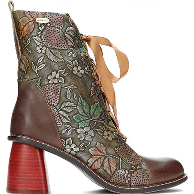 Bottines femme LAURA VITA modèle EVCAO311 CHOCO