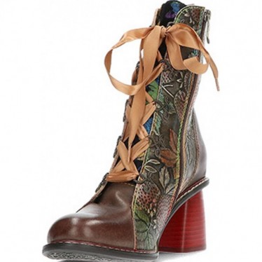 Bottines femme LAURA VITA modèle EVCAO311 CHOCO