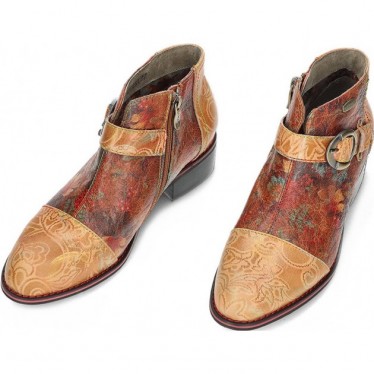 LAURA VITA bottines femme alice12 COGNAC