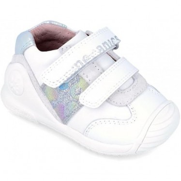 SNEAKER PREMIERS PAS À PAILLETTES BIOMÉCANIQUE 242112 BLANCO