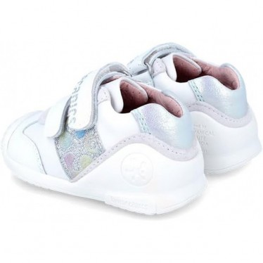 SNEAKER PREMIERS PAS À PAILLETTES BIOMÉCANIQUE 242112 BLANCO