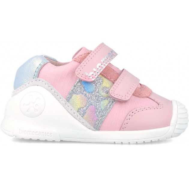 SNEAKER PREMIERS PAS À PAILLETTES BIOMÉCANIQUE 242112 CUARZO