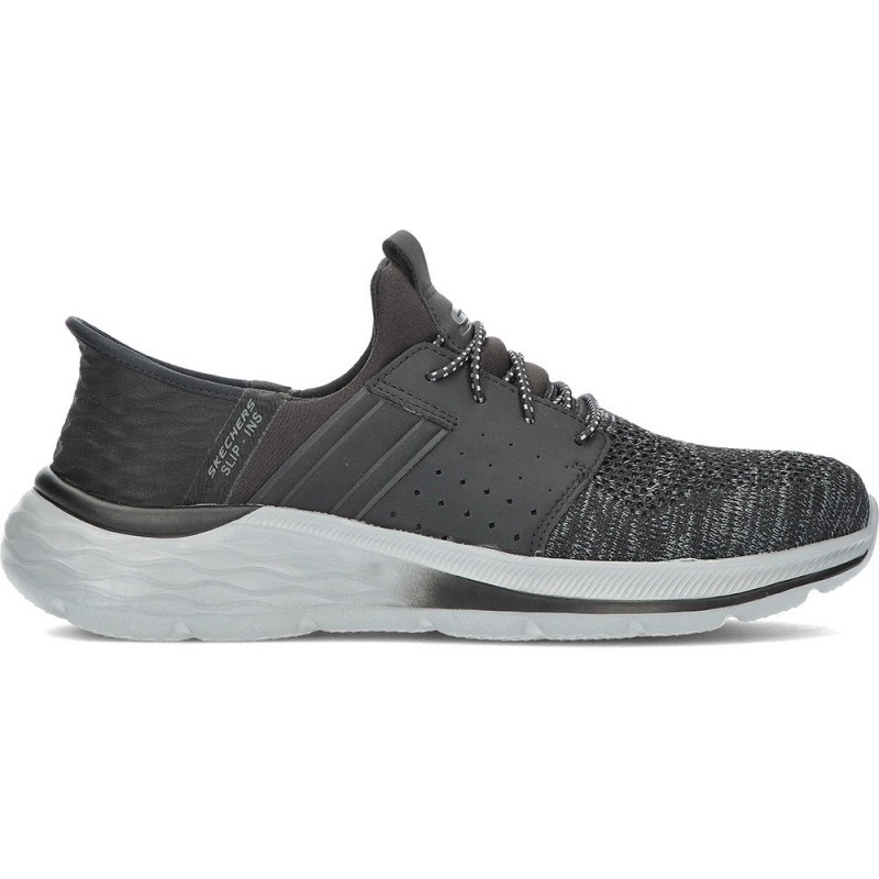 SKECHERS baskets homme 210803 newick BLACK