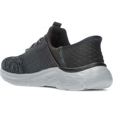 SKECHERS baskets homme 210803 newick BLACK