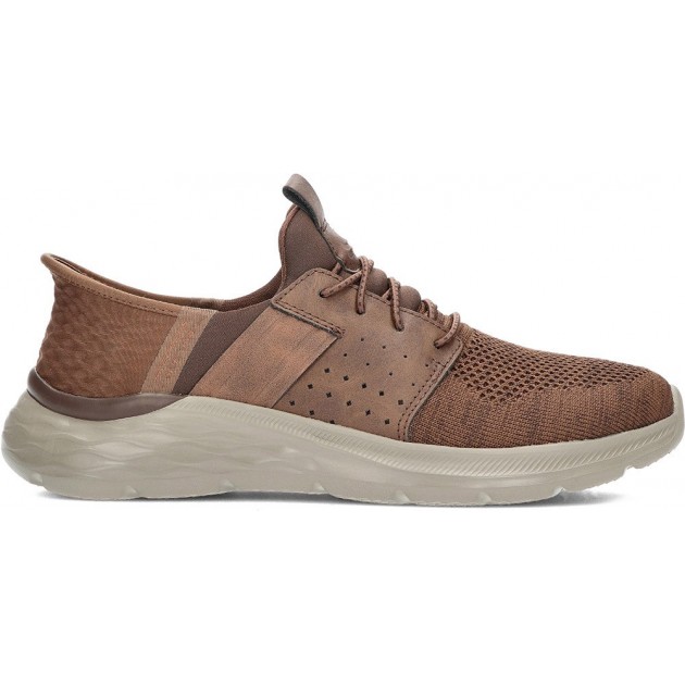 SKECHERS baskets homme 210803 newick DARK_BROWN