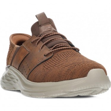 SKECHERS baskets homme 210803 newick DARK_BROWN