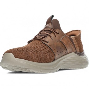 SKECHERS baskets homme 210803 newick DARK_BROWN
