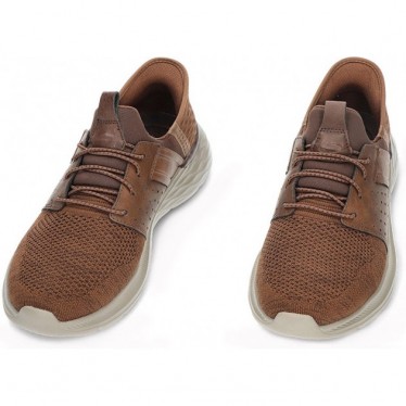 SKECHERS baskets homme 210803 newick DARK_BROWN