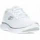 SKECHERS 150206 baskets flexibles pour femmes WHITE_SILVER