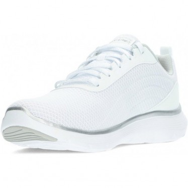 SKECHERS 150206 baskets flexibles pour femmes WHITE_SILVER